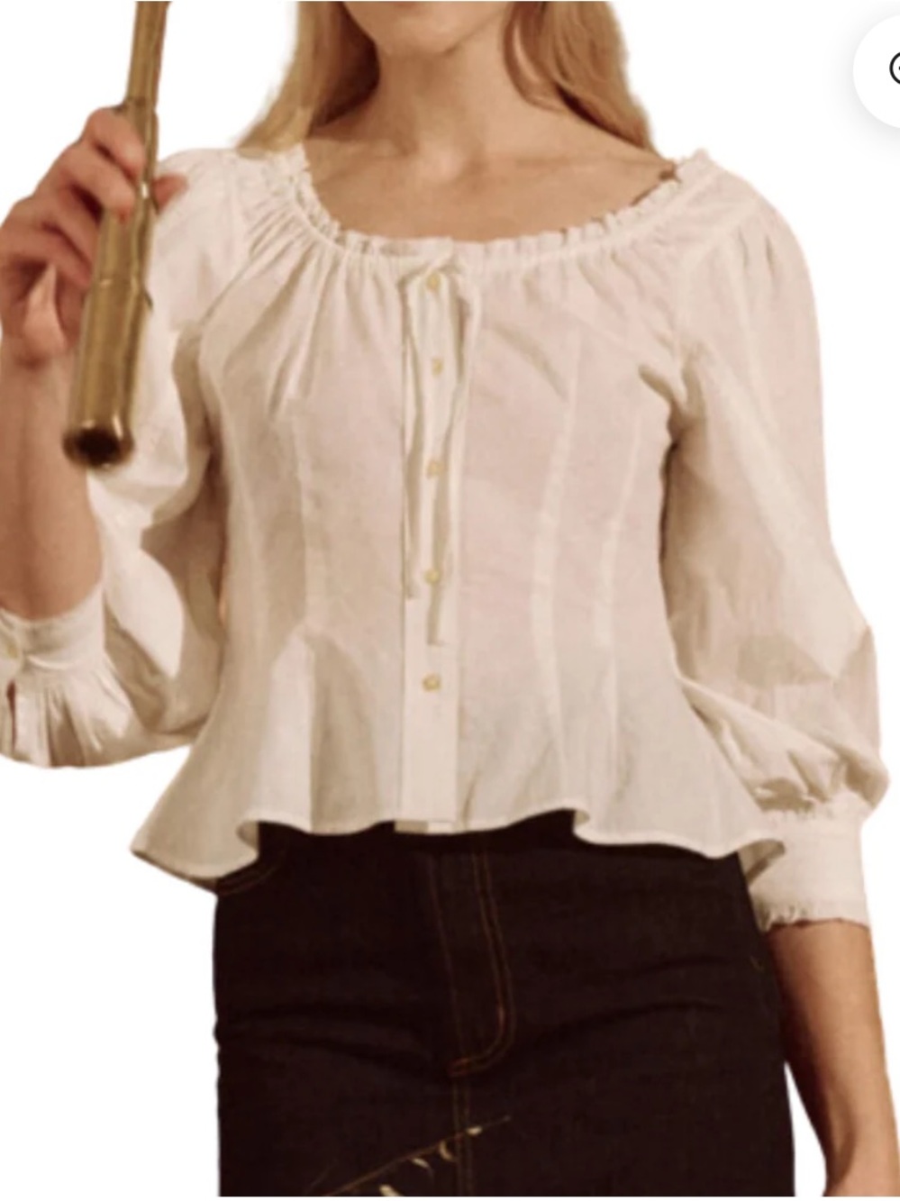 The Great THE HAVEN TOP IN TRUE WHITE Size 1 - Picture 2 of 6